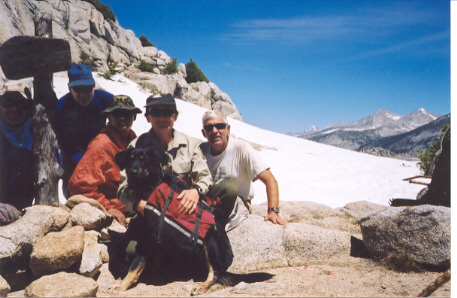 At the top of Seldon Pass.